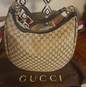 ❤️❤️❤️SOLD❤️❤️GUCCI  LARGE Monogram Hobo twins GG BAG ❤️❤️